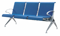 Chaise de rangée d'aéroport Pu personnalisée 3 places, Station d'arrêt de Bus, banc d'hôpital Public pour zone d'attente