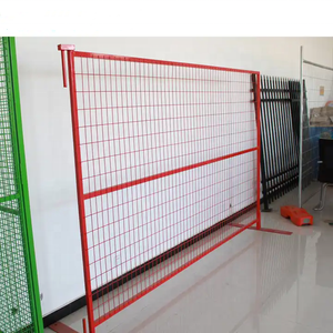 Valla Portátil Temporal de Acero Reforzado para Control de Multitudes, Panel de Construcción Desmontable con Patas para <span class=keywords><strong>Alquiler</strong></span> en Eventos - Product Image 2