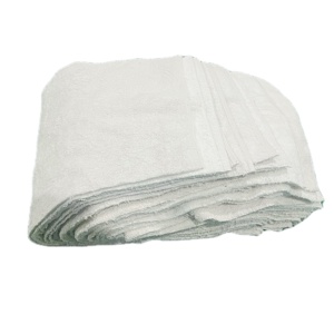 مناشف قطنية بيضاء من الألياف الدقيقة مناشف بيضاء صناعية للبيع بالجملة من قطن 100% مناشف قطنية مستعملة مغسولة ومعقمة - Product Image 1