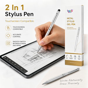 Bolígrafo de Gel Metálico KAIX con Punta Fina de 0.5mm, Compatible con Pantallas Táctiles, <span class=keywords><strong>para</strong></span> Escritura en Oficina - Product Image 2