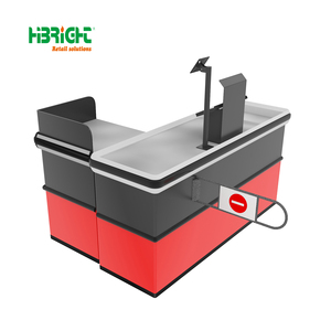 เคาน์เตอร์เงินสดสแตนเลสซูเปอร์มาร์เก็ตสีแดงสีขาวเลือกได้หลายสไตล์ - Product Image 1