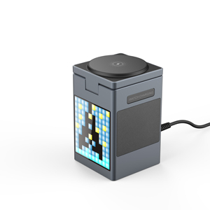 Multifuncional 6 en 1 magnético con pantalla Led BT altavoz despertador Pixel pantalla animada cargador inalámbrico - Product Image 1