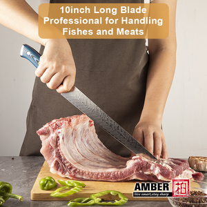 Sujihiki Messer sakimaru yanagiba takohiki nhà bếp thân thiện với môi dao thép Damascus cá filleting dao Sushi dao - Product Image 5