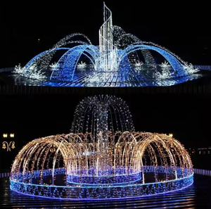 Lumières <span class=keywords><strong>de</strong></span> fontaine LED 3D spectaculaires, étanches IP65, couleur personnalisable, installation facile, pour parcs, places publiques, festivals <span class=keywords><strong>de</strong></span> <span class=keywords><strong>Noël</strong></span> en extérieur - Product Image 6