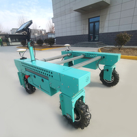 Plataforma Robótica Agrícola Autónoma Eléctrica Modular con Dirección en las 4 Ruedas para Siembra / Pulverización / Excavación de Zanjas