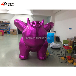 Cochon volant <span class=keywords><strong>gonflable</strong></span> géant <span class=keywords><strong>rose</strong></span>, vente d'usine en plein air, dessin animé - Product Image 5
