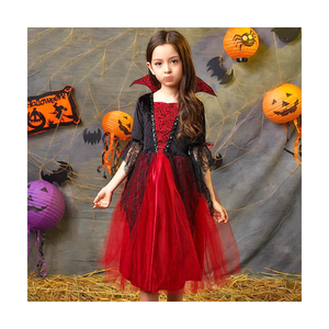 Vestido de Princesa de Malla para Niñas, Disfraz con Capa para Halloween, en Oferta - Product Image 1
