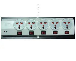 Multifunction extension 5 way electrical extension socket