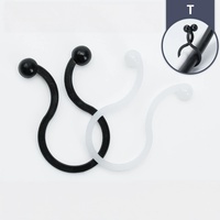 Attaches-câbles en nylon T, anneaux torsadés pour câbles, organisateurs de fils, supports de gestion de câbles, attaches-cordons en plastique noir et blanc pour la maison et le bureau