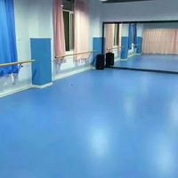 Revêtement de sol en rouleau de vinyle PVC antibactérien facile à installer Marley Dance Plancher de ballet en vinyle PVC pour salle de ballet Jardin d'enfants