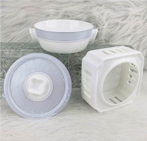 Juego de Vajilla de Porcelana China con Diseño de Paisaje al Tinte, Platos, Tazones y Olla para Sopa con Borde Azul Claro, Vajilla Completa para Banquete - Product Image 5