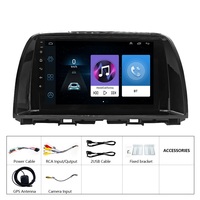 Reproductor de Audio para Auto Jiawell de 9 Pulgadas con Android, GPS, WIFI, Carplay, Pantalla Táctil GPS para Mazda CX5 2015-2016