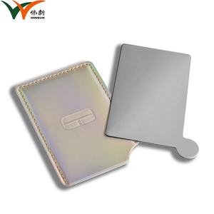 Cheap Price Advertising Thin Luxury Credit Card Shape Stainless Steel Mirror with PU <b>Bag</b> - Product Image 2