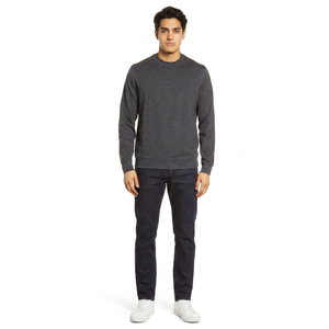 Sudadera de Marca Propia, Estilo Urbano, Básica, Mezcla de Algodón, Tejido Cómodo y Transpirable, Sudadera Personalizada de Moda para Hombre - Product Image 1