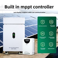 Système de production d'énergie solaire photovoltaïque monocristallin portable domestique MPPT au lithium-ion 1000W 220V/230V avec stockage inversé