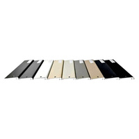 Profilé de plinthe LED en aluminium série 6000 personnalisé, vente en gros, extrusion de sol, découpe et pliage, décorations
