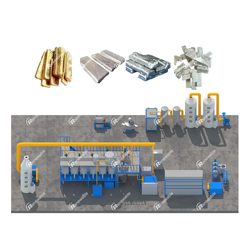 Schrottaufbereitungsanlage für PCB-Hauptplatine Gold Edelmetall-Recyclingmaschine