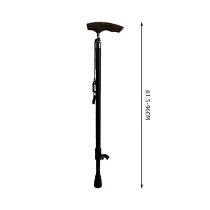 Bastón de senderismo ajustable de fibra de carbono de Guangdong, ligero, con punta de goma antideslizante para personas mayores - Product Image 4