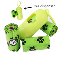 Sacs à déjections canines biodégradables EPI en HDPE+EPI/D2W, type rouleau continu avec boîte et pochette de transport pour chiens, chats et animaux