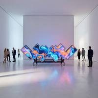Panneau d'affichage LED P5 de style colonne pour intérieur, programmable, petit écran, avec luminosité de 500 CD, idéal pour les DJ