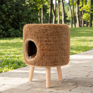 Maßgefertigtes Katzenbett aus Palmholzfaser Gewebtes Rattan-Katzen- und Hundebett für Innen und Außen - Product Image 2