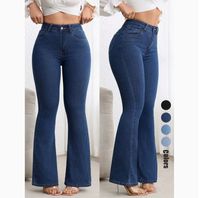 Nouveaux jeans en denim européens et américains pour femmes, pantalons slim élastiques avec taille haute et effet galbant, vente en gros