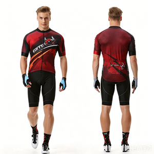 Custom Logo Sublimation Print Cycling Jersey Unisex Full Zip Quick Dry Breathable <b>Road</b> MTB Bike Short Sleeve and Pants for Men - Product Image 2