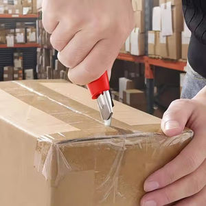 Cortador de herramientas manuales retráctil Foska, cuchillo utilitario con bloqueo de seguridad deslizante en el mango para acampar y cortar papel - Product Image 5