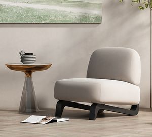 เก้าอี้พักผ่อนเรียบง่ายเรียบง่ายเรียบง่ายโซฟาผ้าเดี่ยวในห้องนั่งเล่นเฟอร์นิเจอร์ MR Nordic หรูหรา - Product Image 2