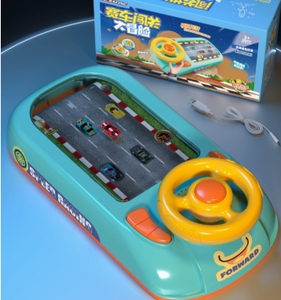 Console di Gioco Elettronica da Tavolo, Gioco di Avventura Spaziale, Console Interattiva, Macchina da Gioco <span class=keywords><strong>per</strong></span> Corse Automobilistiche con Musica <span class=keywords><strong>per</strong></span> Bambini - Product Image 6