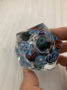 Eye DND <strong>Dice</strong> Dragon Eye Liquid Core Sharp Edge Handmade <strong>Dice</strong> <strong>Set</strong> for Dungeons and Dragons Ttrpg Multi-Sided RPG - Product Image 3