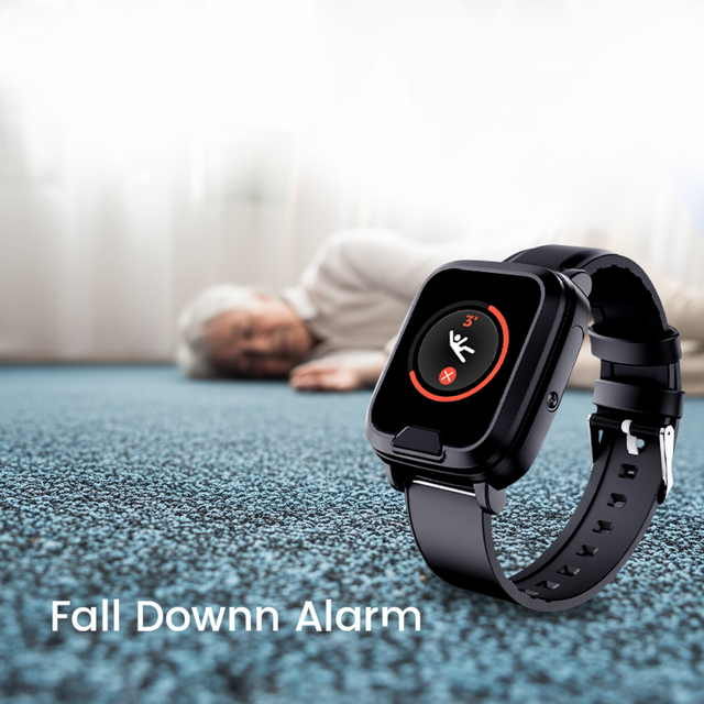 Seniors Kids GPS Tracker Fall Detection Watch Medical Alert Watch SOS 4G Smartwatch with Two Way Calling