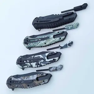 Coltello pieghevole in acciaio inox ad alta durezza da campeggio tattics all'aperto multifunzionale sopravvivenza coltello pieghevole coltello da caccia