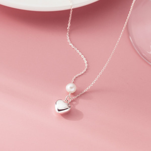 Collar de Perlas Cuadradas S925 de Plata, Estilo Fresco y Dulce, Diseño de Nicho, Personalizado y Simple, Y01894 - Product Image 3