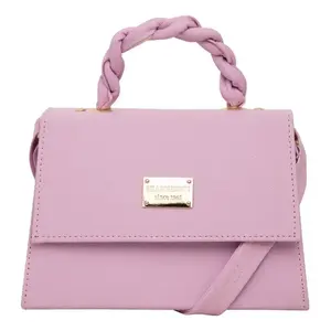 Bolso Bandolera Vintage Fana Lucela Lena de Asa Única, Color Lila, Cuero PU, Impermeable, para Verano e Invierno - Product Image 4