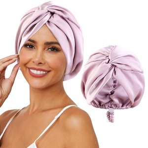 Articles ménagers femmes Stretch velours torsion Turbans dames sommeil chapeau noeud bandeau bonnet bonnet - Product Image 1