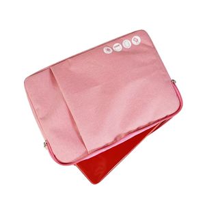 Étui pour ordinateur portable en tissu flocon de neige brodé sur mesure ISO, résistant à l'eau, antichoc, sac pour Mac-Book 14 pouces - Product Image 4