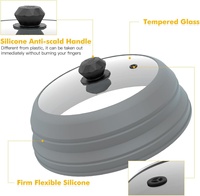 Cuisinière vapeur en silicone pliable écologique avec poignée, capacité 2L, pour réchauffer les aliments au micro-ondes (vente en gros)