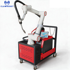 Robot de soudage mobile 6 axes 10 kg, cobot de soudage à suivi d'arc refroidi par eau avec refroidisseur et câble d'extension pour la découpe de poutres en acier - Product Image 1