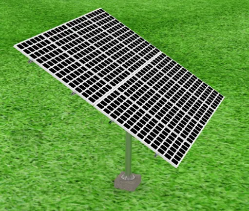 Sistema di supporto a terra a palo singolo sistema di montaggio a terra regolabile con struttura di montaggio solare installazione del sistema di montaggio a terra