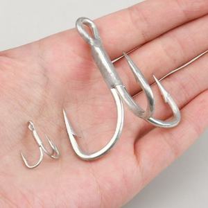Hameçon triple en nickel noir et étain blanc de bonne qualité pour leurres de pêche en rivière, lac et ruisseau, appâts pour eaux moyennes - Product Image 3