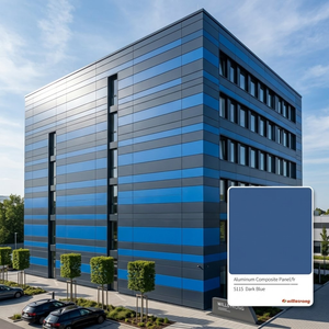 Panel Compuesto de Aluminio ACP de 4mm-6mm para Revestimiento Exterior de Edificios de Oficinas, Revestimiento de Paredes Exteriores Modernas - Product Image 2
