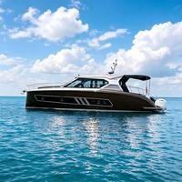 Yacht de luxe 13,5m*3,5m en fibre de verre soudée, 2 moteurs 400CV, télécommande, moderne, pour la pêche sportive, la croisière, les loisirs et le divertissement