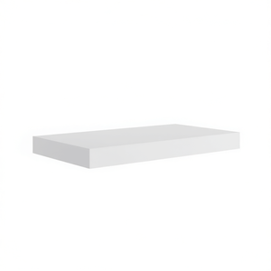 Estante Flotante de Pared de MDF Blanco, 15.7 x 9.1 x 1.5 Pulgadas, Estante de Exhibición para Decoración del Hogar, Diseño Minimalista, Nivel Único - Product Image 1