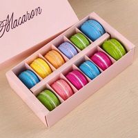 Großhandel öl beständige Macaron-Verpackungs boxen in Lebensmittel qualität Benutzer definierte Schokoladendonut-Dessert boxen für Backwaren und süße Geschenk verpackungen