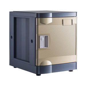 Casier en plastique ABS de qualité supérieure, écologique, robuste, classique, à motif diagonale, avec serrure à clé, pour l'école, la salle de sport, la piscine - Product Image 4