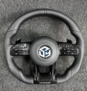 <span class=keywords><strong>Volant</strong></span> en cuir pleine fleur blanc pour Mercedes Benz W204 W205 W206 W211 W212 W176 W213 Cla W210 <span class=keywords><strong>W124</strong></span> C117 W177 W221 W222 S63 AMG - Product Image 1