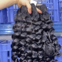 Mèches de cheveux humains bouclés cambodgiens alignées sur les cuticules, bruts, non traités, 100% naturels, provenant d'un seul donneur, style vietnamien et birman