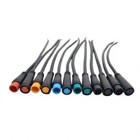 Câble connecteur étanche M8 2 mâles/femelles IP67 pour capteurs et vélos électriques