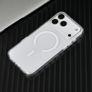 جراب مغناطيسي شفاف غير لامع لهاتف آيفون 17 برو ماكس، جراب هاتف مغناطيسي بإطار كاميرا كبير وغطاء خلفي شفاف كريستالي - Product Image 4